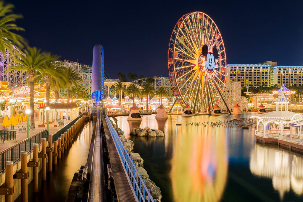 View of Mickey's Fun Wheel from Paradise Pier at Disney California Adventure Park / Jackie Nell / Flickr

Link: https://flic.kr/p/DLTKio