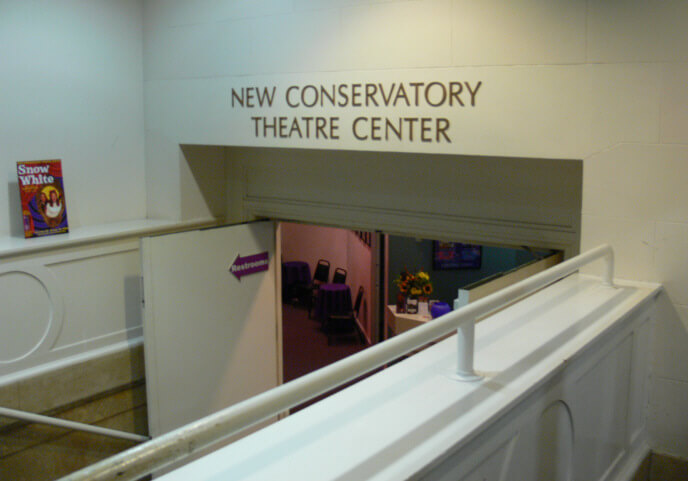 Entance of New Conservatory Theatre Center / Andreas Praefcke/ Wikimedia Commons
Link: https://commons.wikimedia.org/wiki/File:San_Francisco_New_Conservatory_Theatre_Center_entrance.jpg#/media/File:San_Francisco_New_Conservatory_Theatre_Center_entrance.jpg