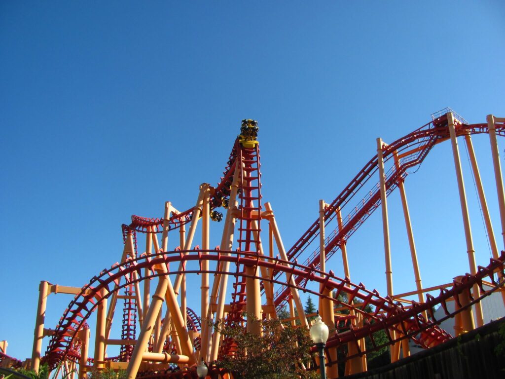 The Kong rollercoaster at Six Flags Discovery Kingdom / Jeremy Thompson / Flickr
Link: https://flic.kr/p/nRhNE1
