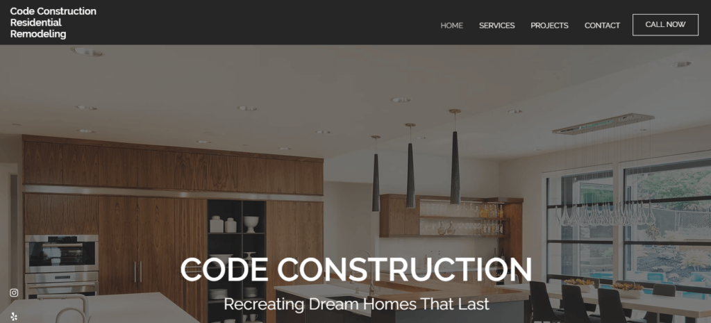 Homepage of Code Construction / 
Link: codeconstruction.net