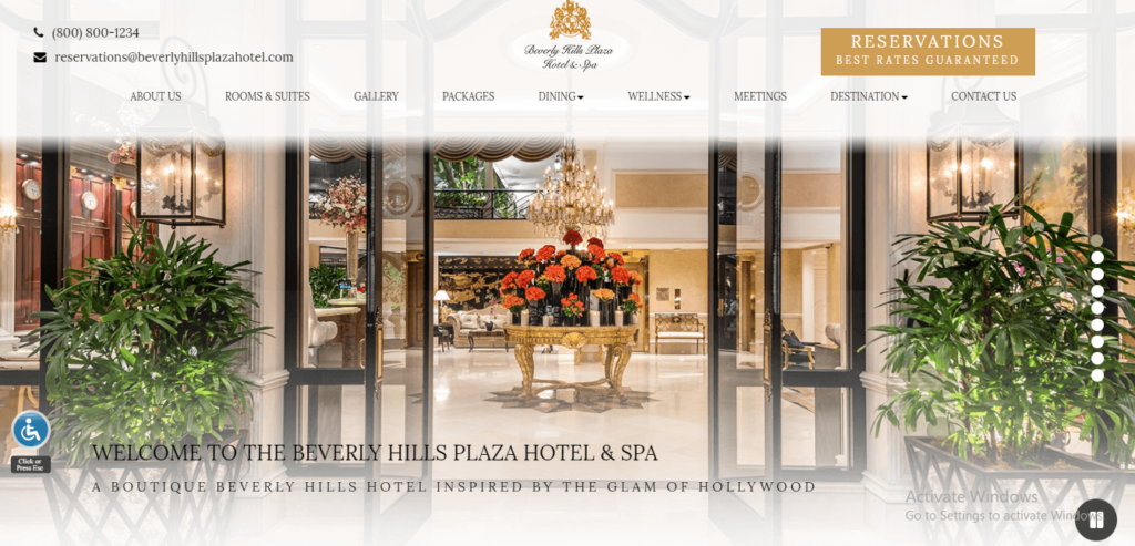 Homepage of Beverly Hills Plaza Hotel & Spa / beverlyhillsplazahotel.com