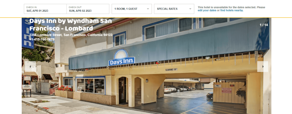 Homepage of Days Inn by Wyndham's website / wyndhamhotels.com