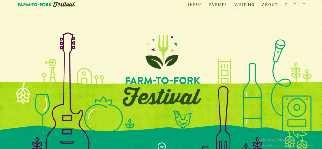 Homepage of Farm-to-Fork's website / farmtofork.com