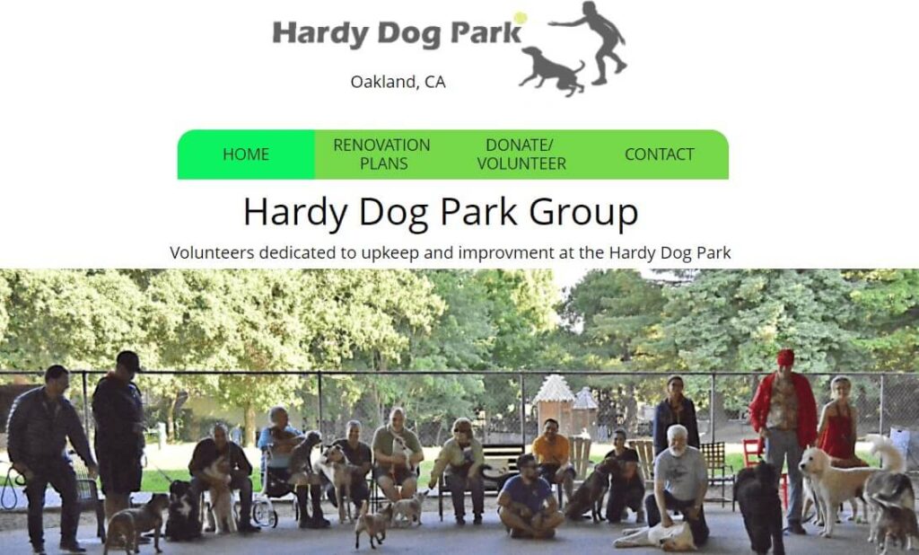 Homepage of Hardy Dog Park / hardydogpark.org
Link:
https://www.hardydogpark.org/