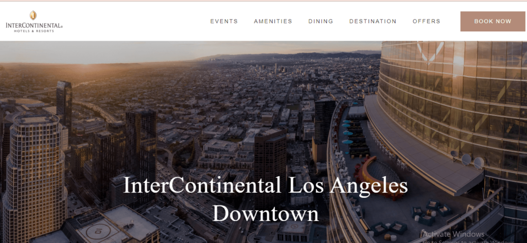 Homepage of InterContinental Los Angeles Downtown / intercontinental.com