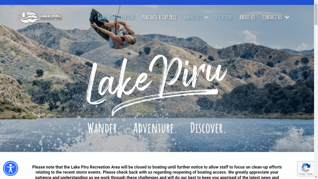 Homepage of Lake Piru's Website / explorelakepiru.com