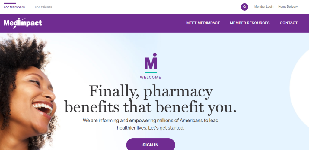 Homepage of MedImpact Healthcare Systems / 
Link: medimpact.com