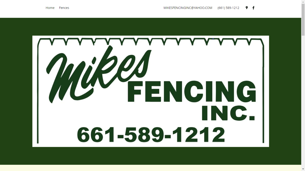 Homepage of Mike's Fencing's Website / mikesfencinginc.com