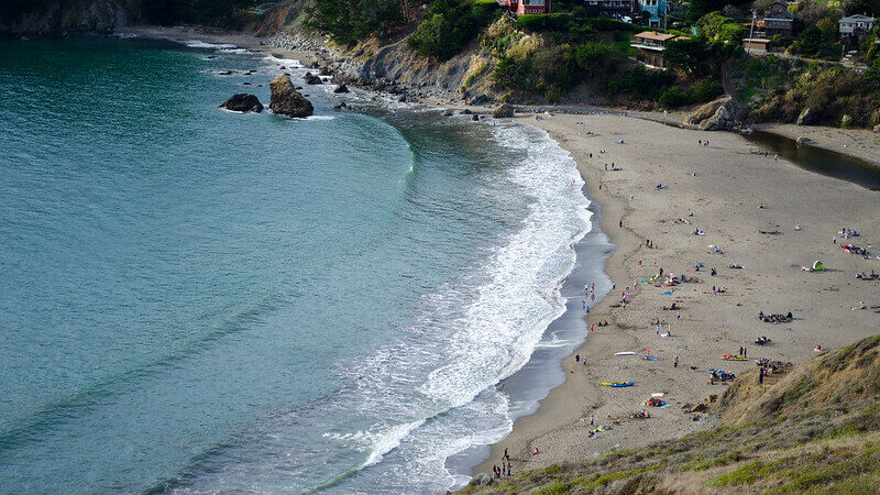 Muir Beach / Flickr / Nasrullah Taha
Link: https://flickr.com/photos/nasrullahs/29337499458/ 