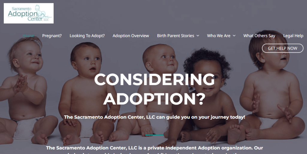 Homepage of Sacramento Adoption Center /
Link: sacadopt.com/