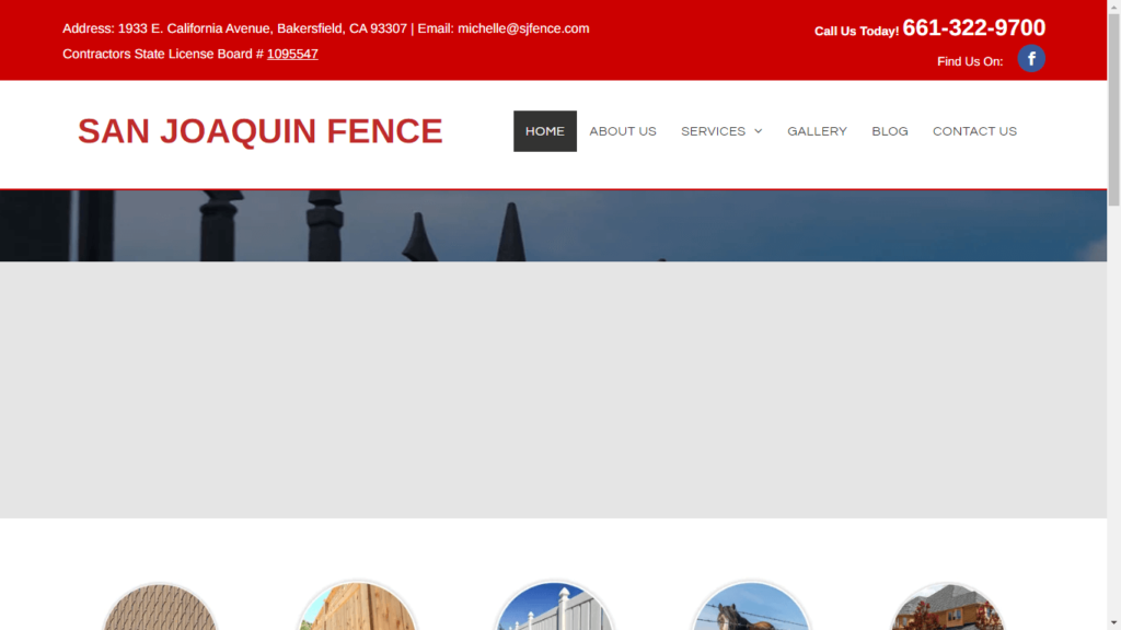 Homepage of San Joaquin Fence's Website / sanjoaquinfenceco.com