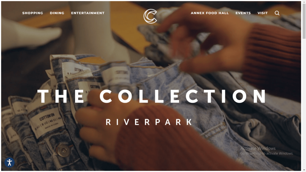 Homepage of The Collection RiverPark's website / thecollectionrp.com