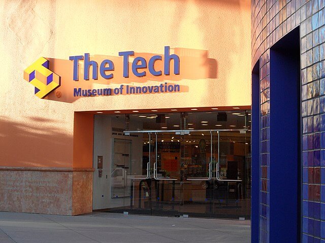 Entrance to The Tech Interactive / Wikimedia Commons / Gianluca Cogoli
Link: https://commons.wikimedia.org/wiki/File:The_Tech_-_panoramio.jpg