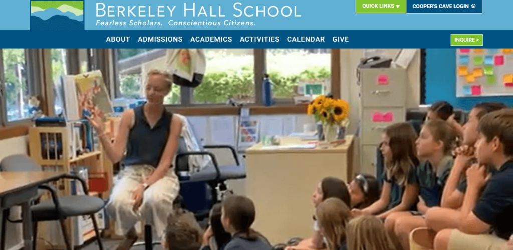Homepage of Berkeley Hall School / berkeleyhall.org