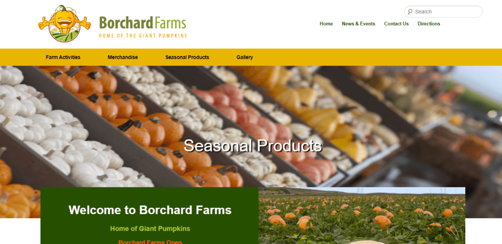 Homepage of Borchard Farms / borchardfarms.com