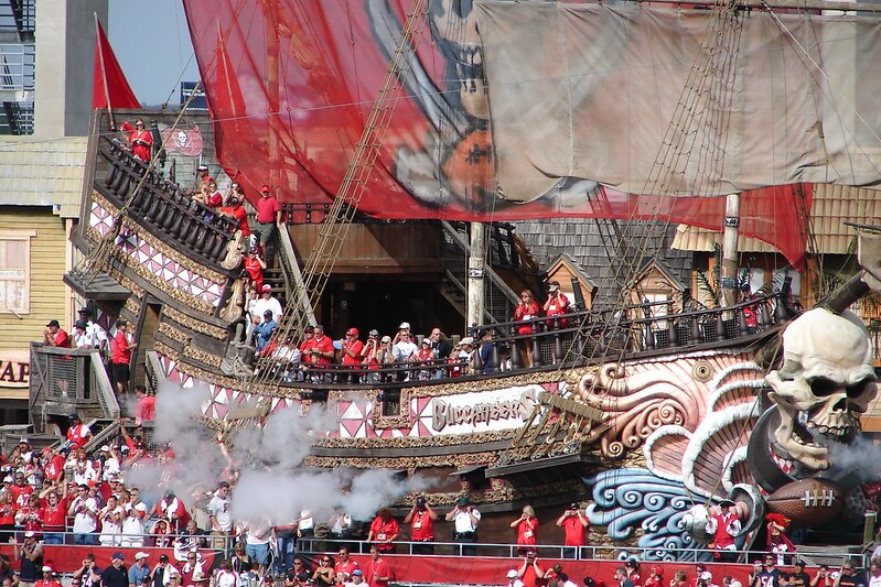 Pirate ship at Buccaneer Cove / Flickr 
https://flic.kr/p/jBkVs