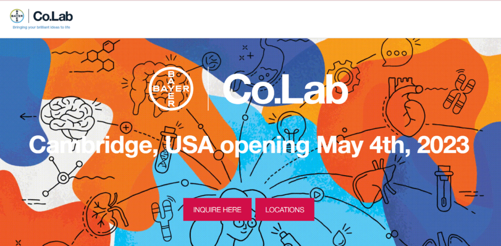 Homepage of Bayer Co.Lab / colab.bayer.com