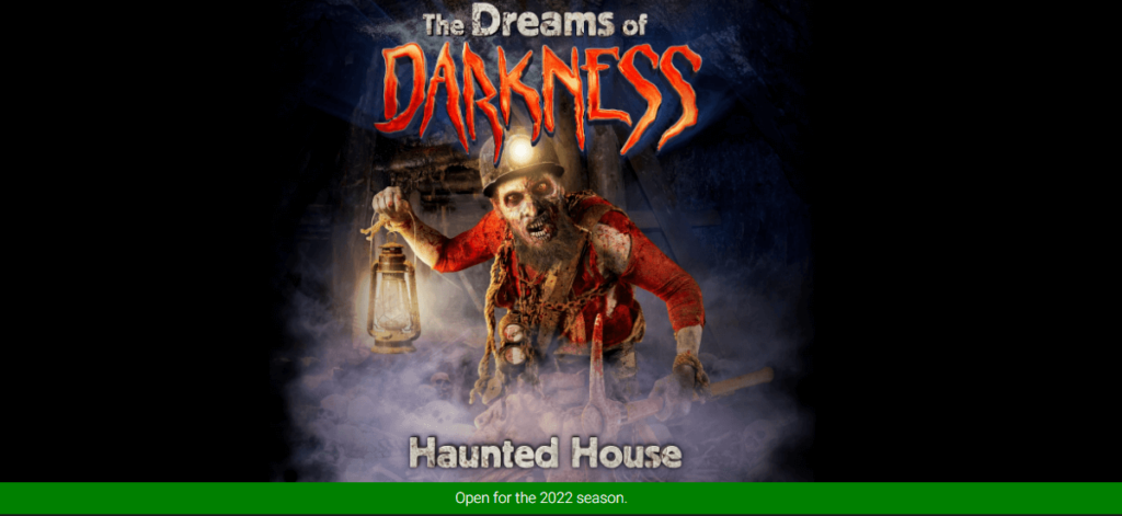 Homepage of The Dreams Of Darkness Haunted House / www.dreamsofdarkness.com