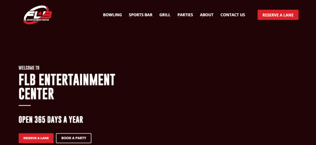 Homepage of FLB Sports Bar & Casino / flb365.com