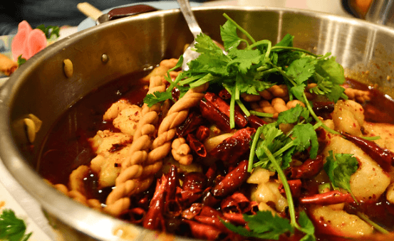 Fish in chili pepper soup at Sichuan Home / Flickr / Christopher Rubey
Link: https://flic.kr/p/b3C25K