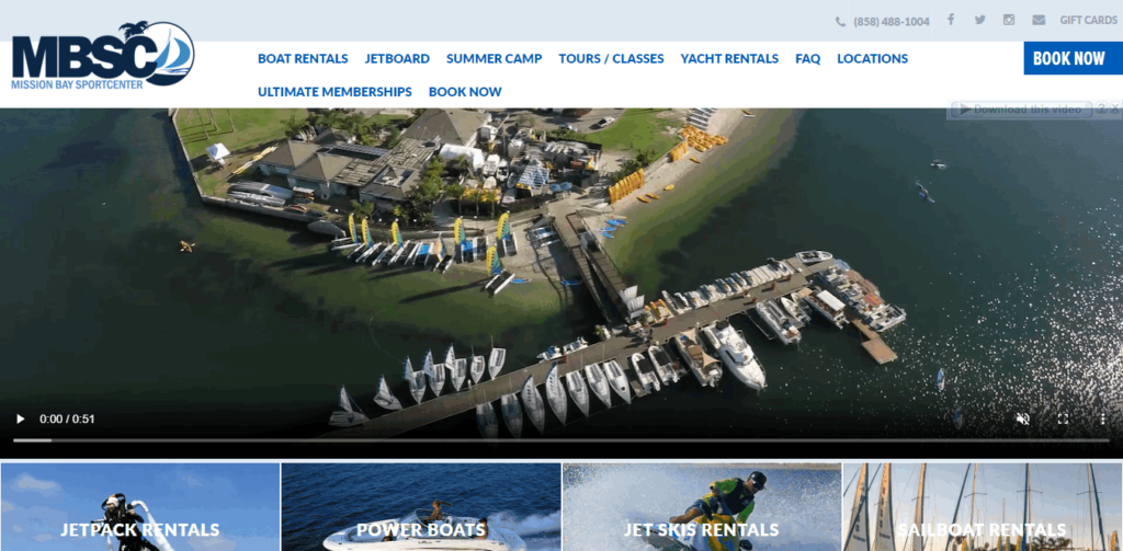 Homepage Of Mission Bay Sport center / https://missionbaysportcenter.com/
Link: https://missionbaysportcenter.com/
