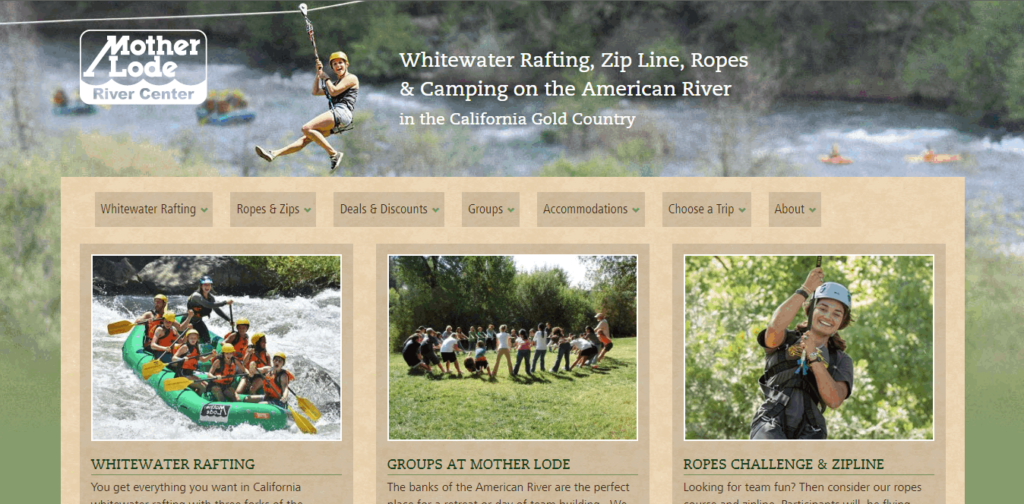 Homepage Of Mother Lode River Center / https://www.malode.com/
Link: https://www.malode.com/