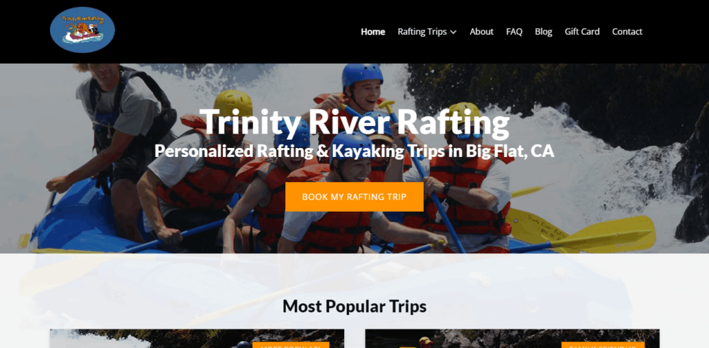 Homepage Of Trinity River Rafting / https://trinityriverrafting.com/
Link: https://trinityriverrafting.com/