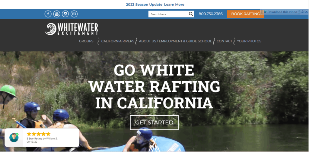 Homepage Of Whitewater Excitement, Inc. / https://whitewaterexcitement.com/?utm_source=google_maps&utm_medium=organic
Link: https://whitewaterexcitement.com/?utm_source=google_maps&utm_medium=organic
