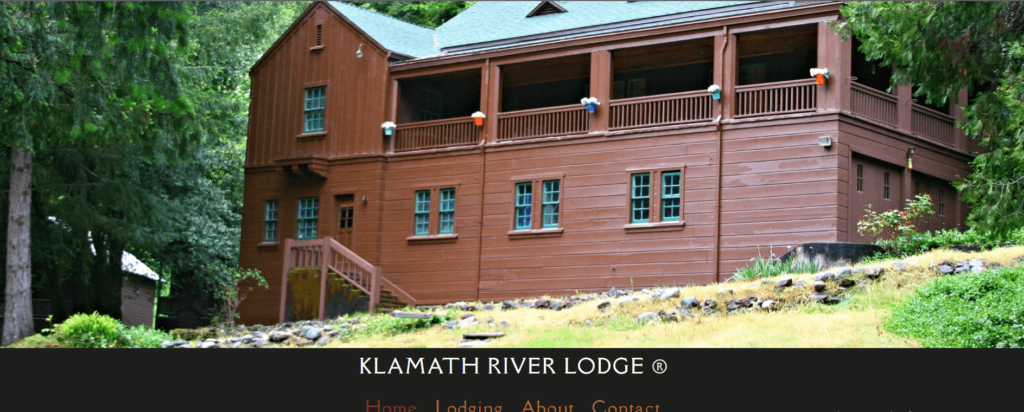 Homepage of Klamath River Lodge / klamathriverlodge.com