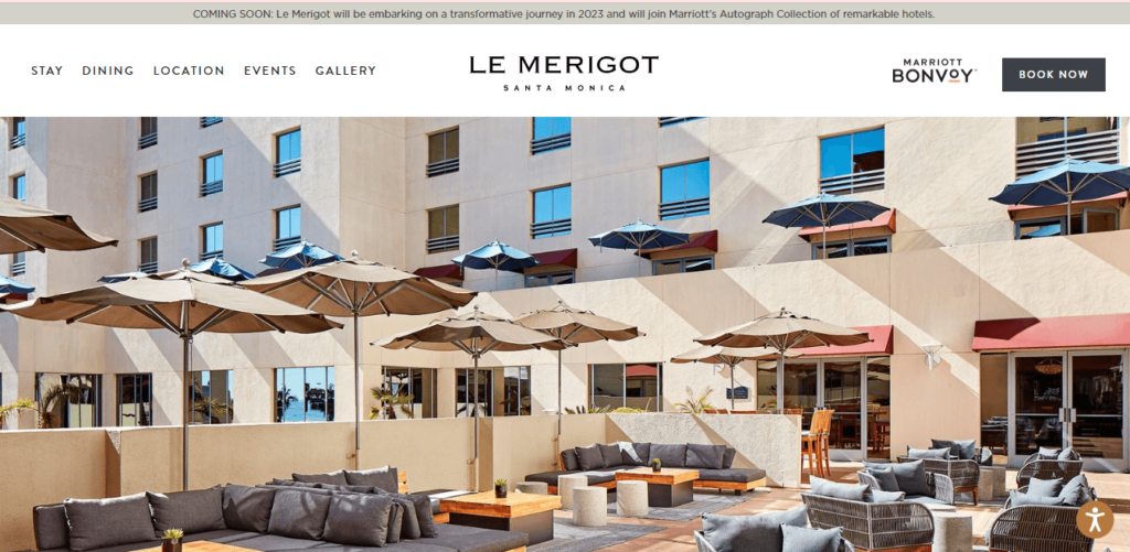 Homepage of Le Merrigot / lemerigothotel.com