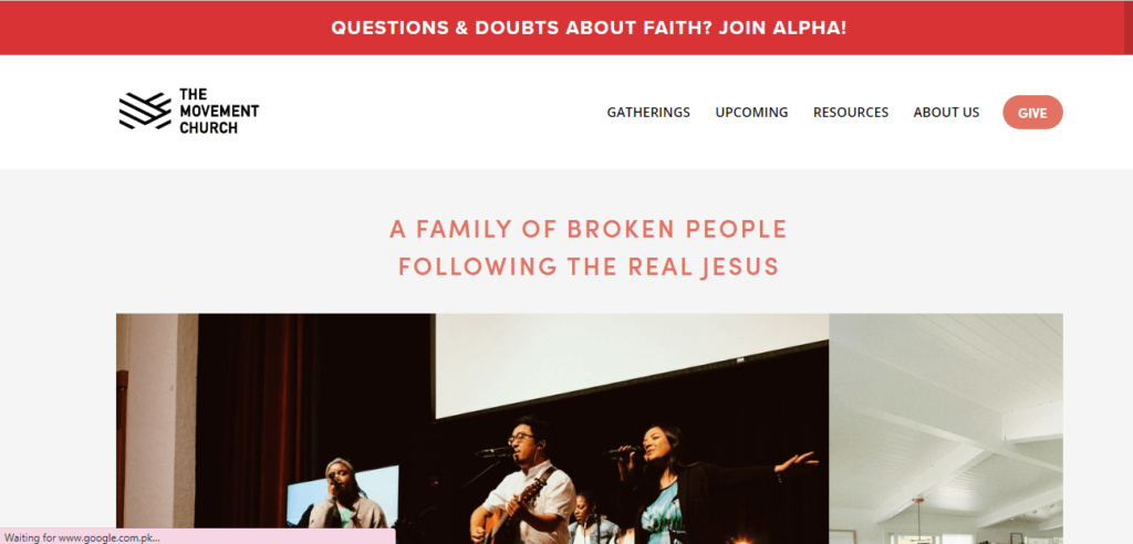 Homepage of The Movement Church / themovement.church