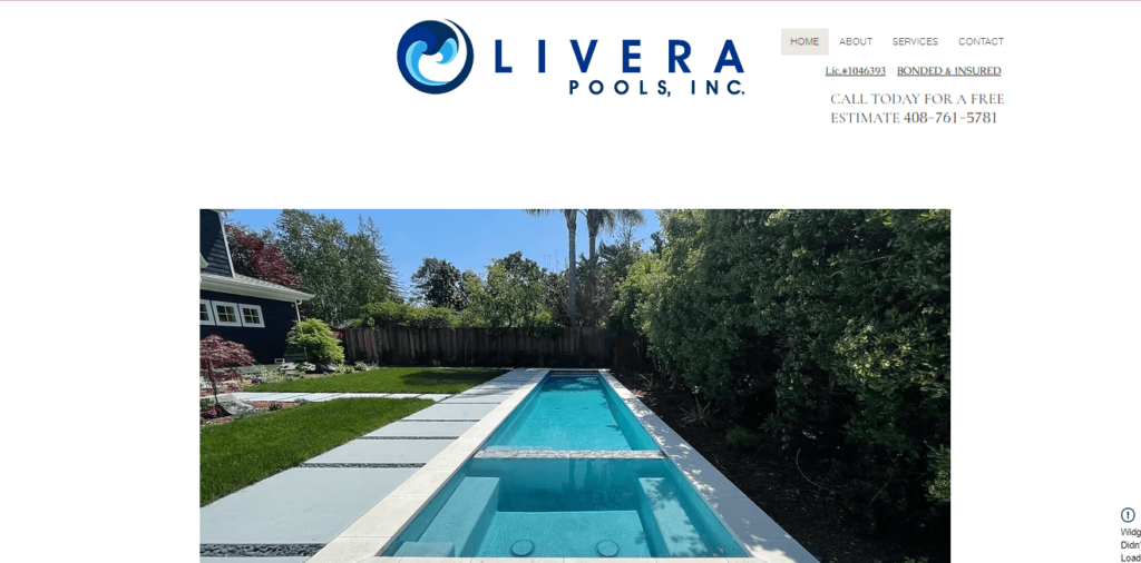 Homepage of Olivera Pools / oliverapools.com