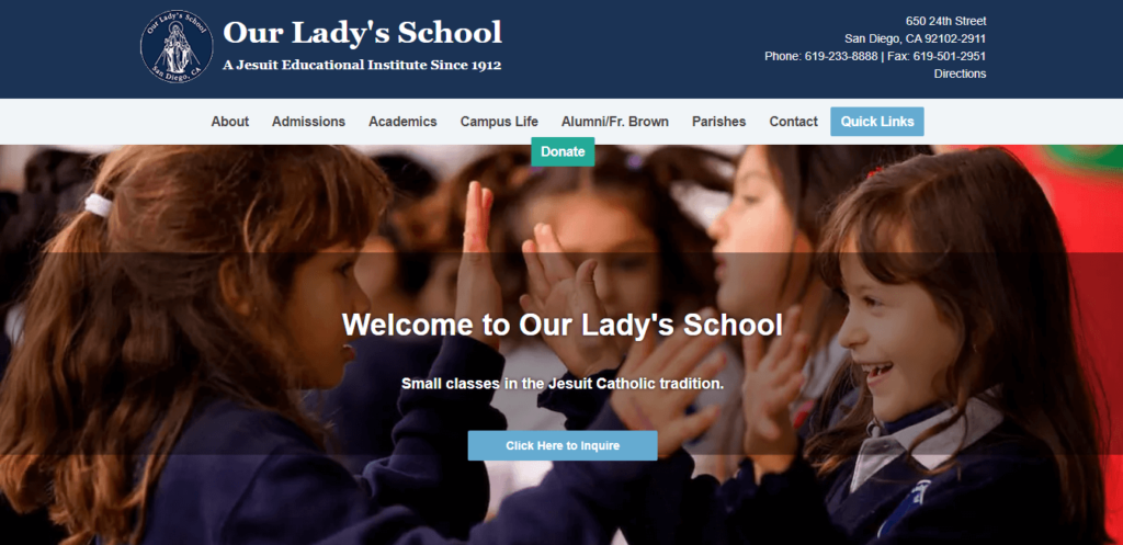 Homepage of Our Lady's School / olssd.org