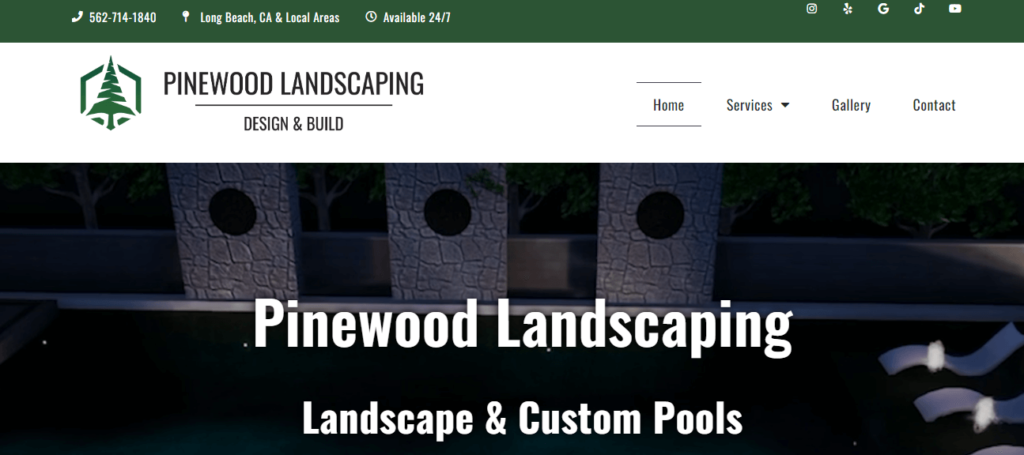 Homepage of Pinewood Landscape / pinewoodlandscapingca.com