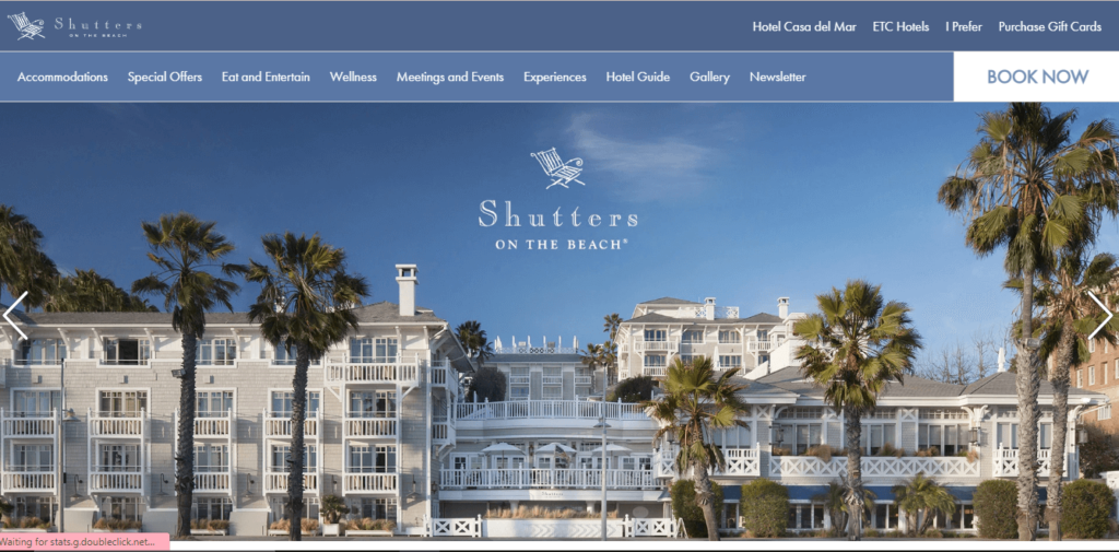 Homepage of Shutters on the Beach / shuttersonthebeach.com