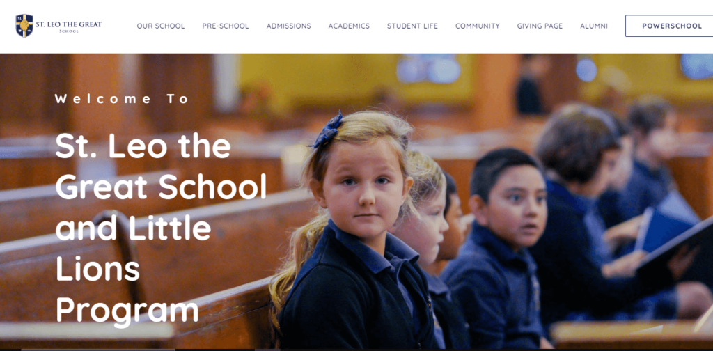 Homepage of St. Leo the Great School / stleosj.org