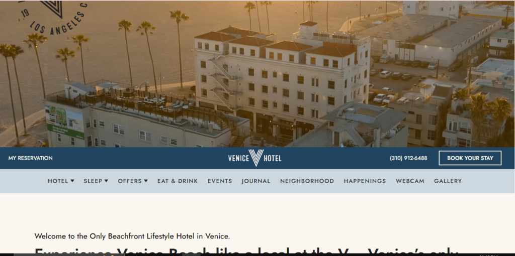 Homepage of Venice Hotel / venicevhotel.com