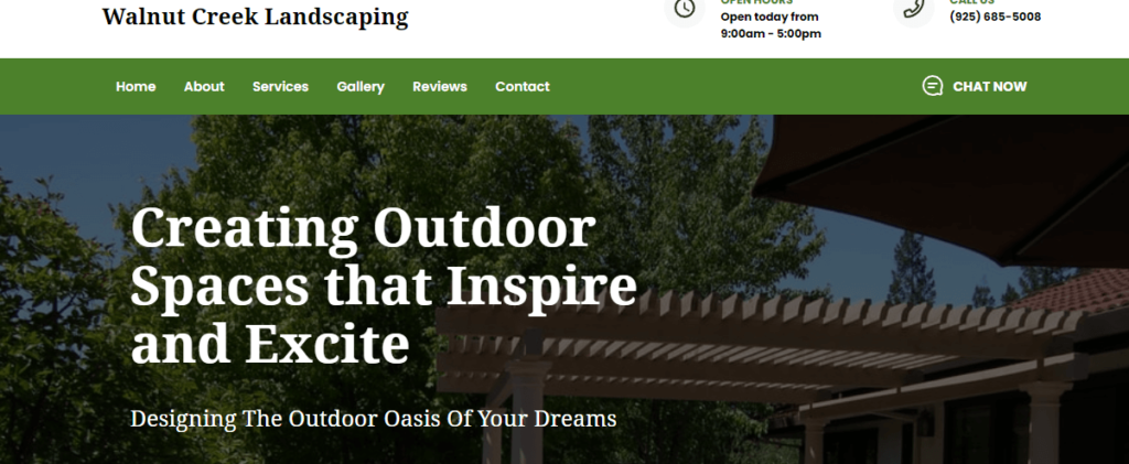 Homepage of Walnut Creek Landscaping / walnutcreeklandscaping.com