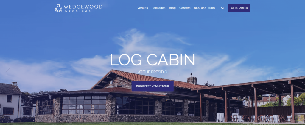Homepage of Wedgewood Wedding - Log Cabin at the Presidio / wedgewoodweddings.com