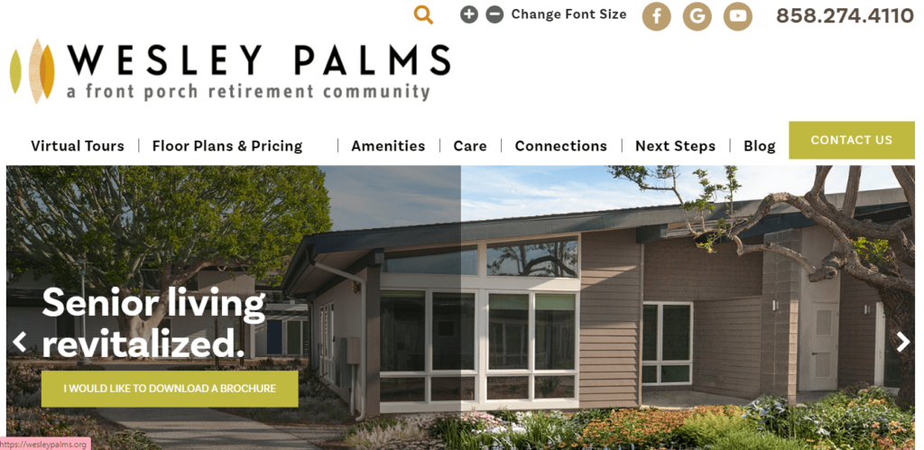 Homepage of Wesley Palms / wesleypalms.org