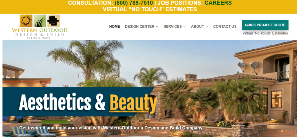Homepage of Western Outdoor Designs / westernoutdoordesigns.com