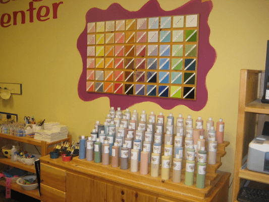 Colour Wall at Color Me Mine / Flickr 
https://flic.kr/p/9fwQj5