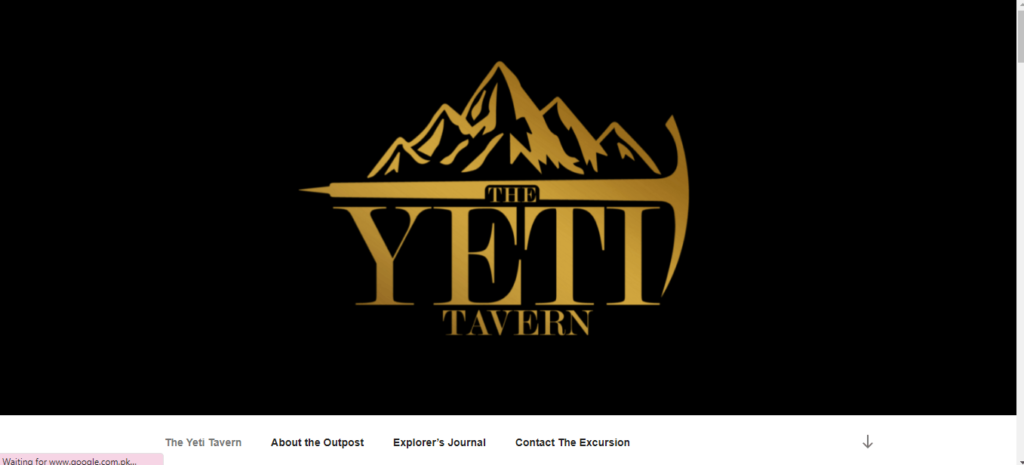 Homepage of The Yeti Tavern / theyetitavern.com