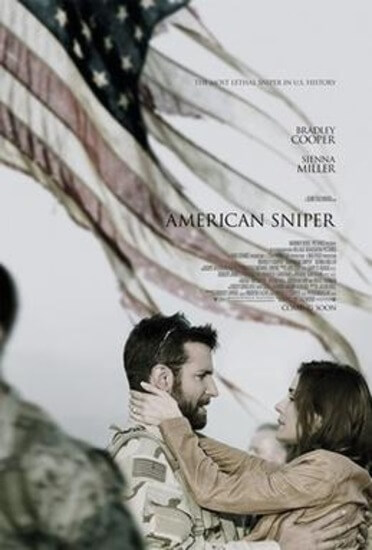 Theatrical Release Poster for American Sniper / Wikipedia / Warner Bros https://en.wikipedia.org/wiki/File:American_Sniper_poster.jpg
