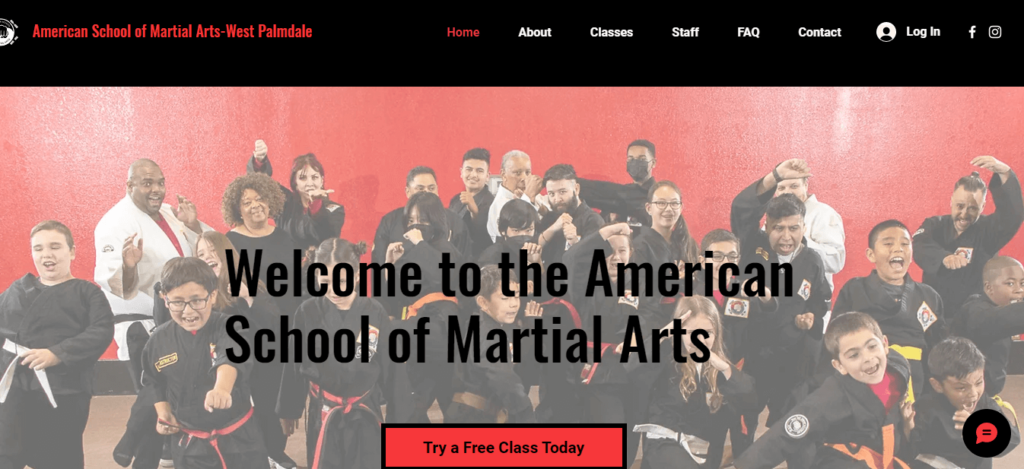 Homepage of American School of Martial Arts-West Palmdale /
Link: americanschoolofmartialartswestpalmdale.com