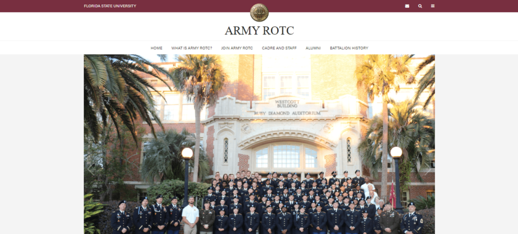 Homepage of Army ROTC /
Link: goarmy.com
