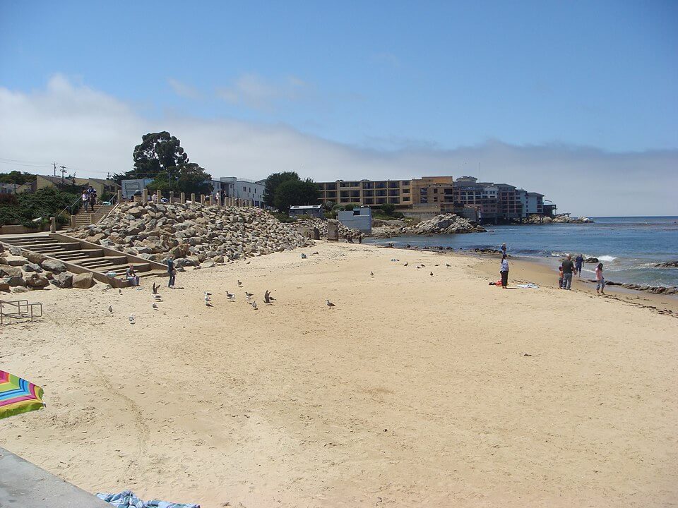 View of Monterey State Beach / Wikipedia / Amadscientist https://en.wikipedia.org/wiki/Monterey_Bay#/media/File:Beach_Monterey.JPG
