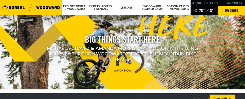 Homepage of Boreal Mountain Resort / rideboreal.com