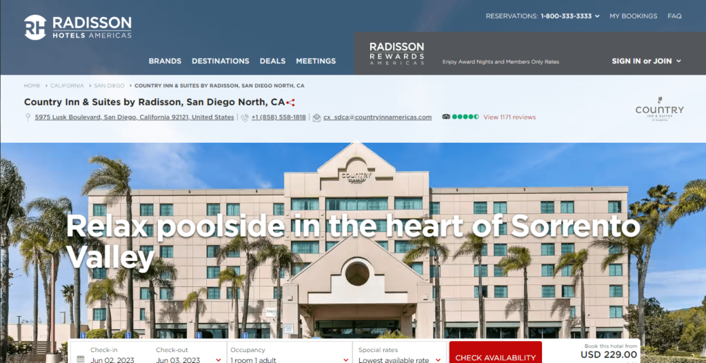 Homepage of Country Inn & Suites by Radisson / https://www.radissonhotelsamericas.com/en-us/hotels/country-inn-san-diego-ca?cid=a:se+b:gmb+c:amer+i:localrs+e:rad+d:us&mc=llgoxxpx
