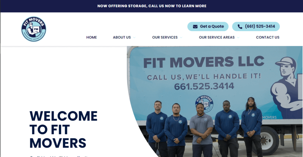 Homepage of Fit Movers LLC / https://fitmoversllc.com
